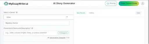 ai story generator first image