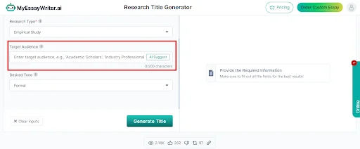 research title generator fifth image